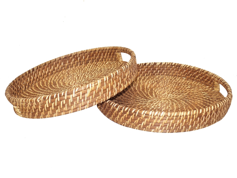Vietnam rattan serving tray